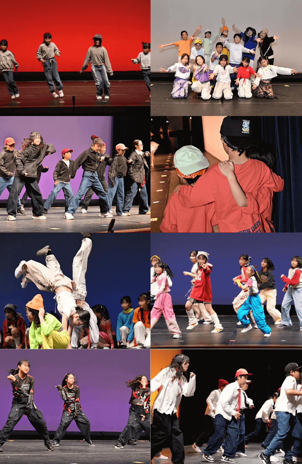 数多くのチームがステージで魅せます。