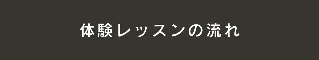 体験レッスンの流れ